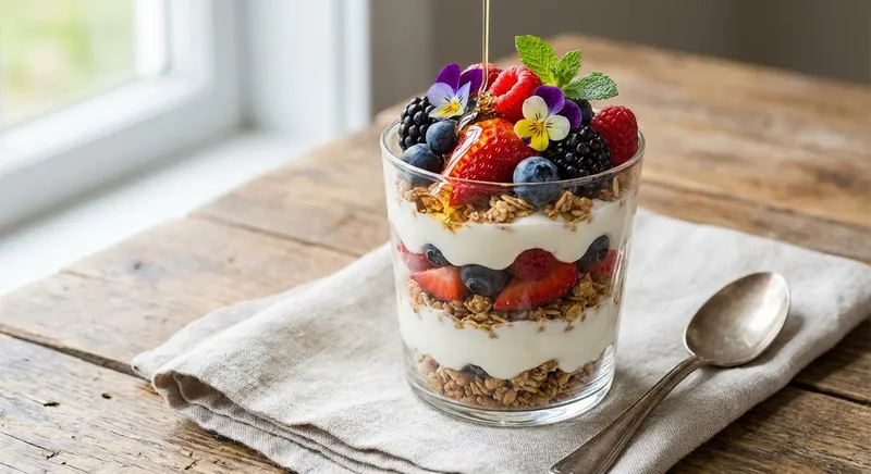 Greek Yogurt & Berry Granola Parfait
