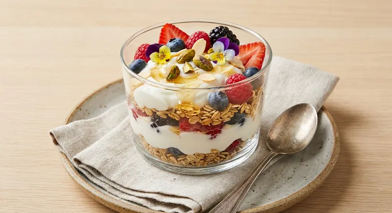 Greek Yogurt Oat & Berry Parfait