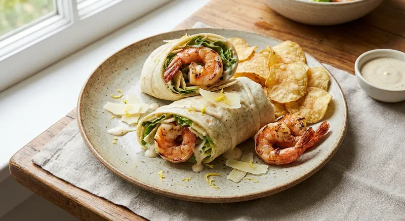 Grilled Shrimp Caesar Wrap