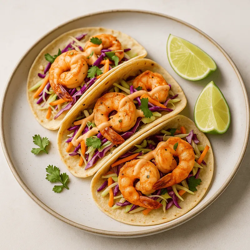 Shrimp Tacos with Slaw
