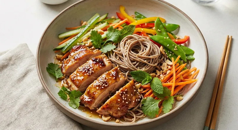 Sesame Chicken Noodle Salad