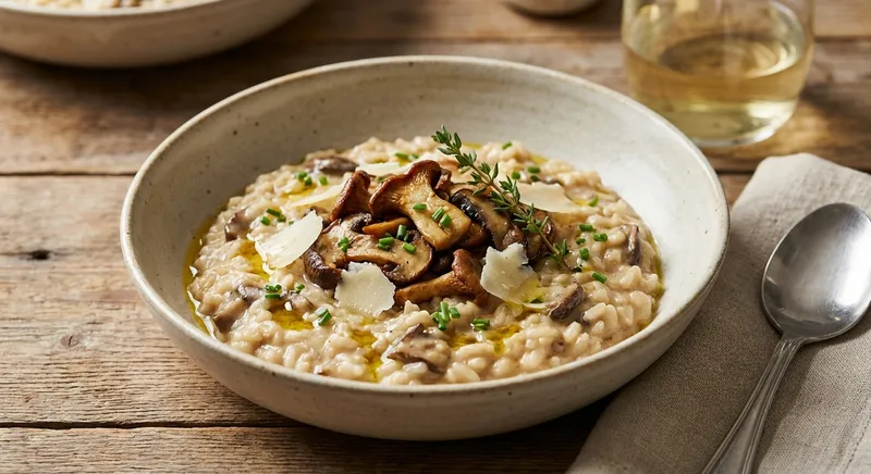 Creamy Wild Mushroom Risotto (Restaurant-Style)