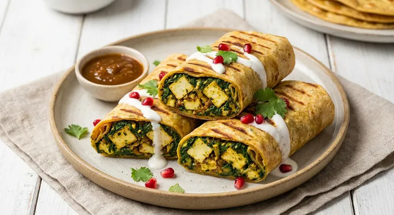 Palak Paneer Wraps