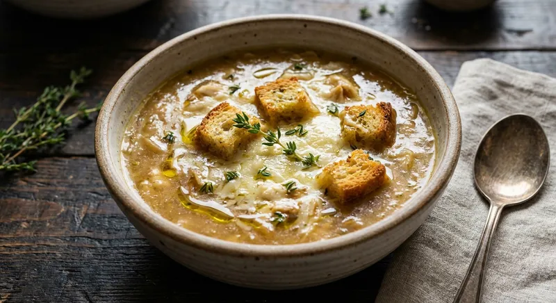 Garlic Chicken Onion Soup