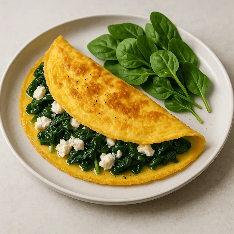 Spinach and Feta Omelette