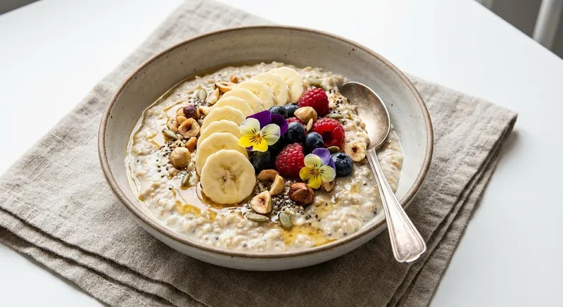 Overnight Oats with Chia & Banana