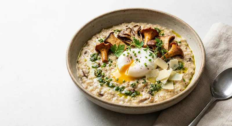 Savory Quinoa Porridge with Mushrooms