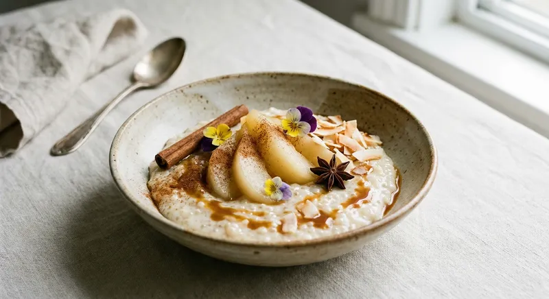 Cinnamon-Infused Asian Pear Tapioca Pudding