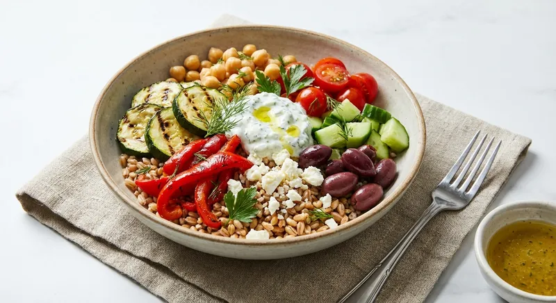 Mediterranean Farro Grain Bowl