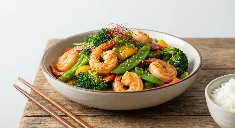 Stir-fried Shrimp with Broccoli