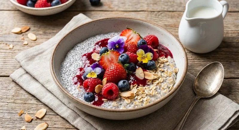 Berry-Chia Overnight Oats