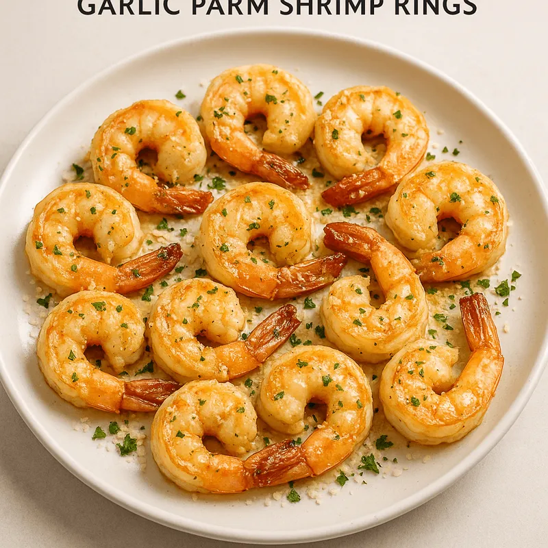 Garlic Parm Shrimp Rings