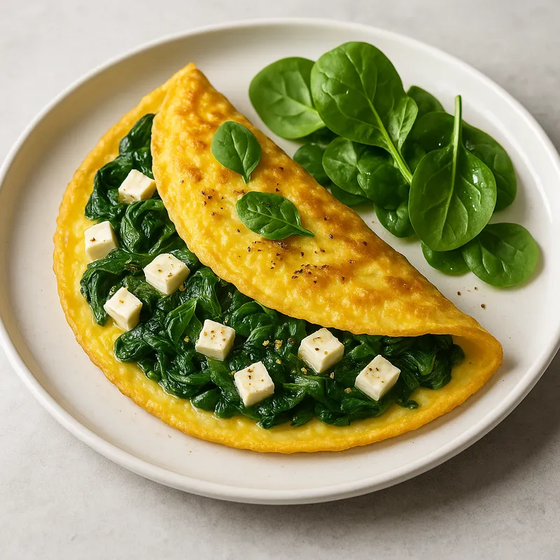 Spinach and Feta Omelette