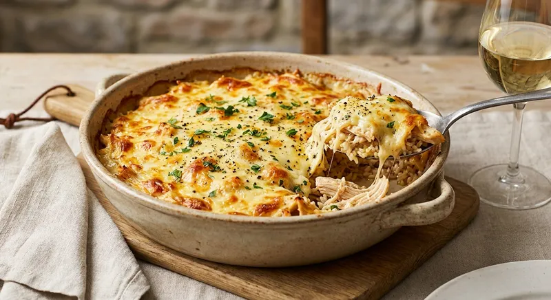 Cheesy Chicken and Rice Casserole