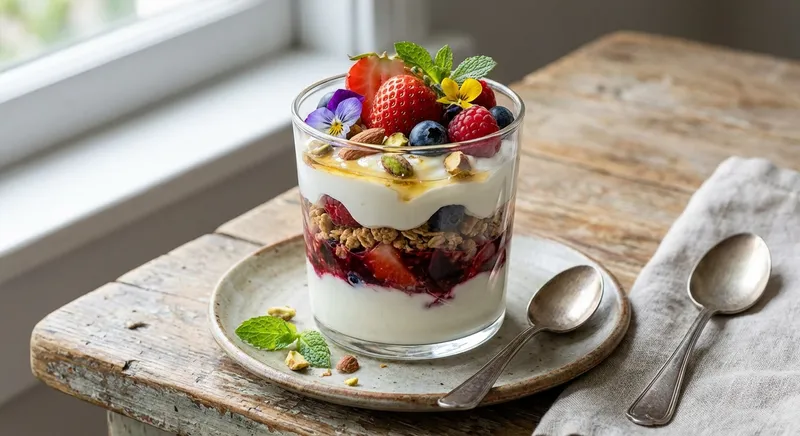 Greek Yogurt Berry Oat Parfait