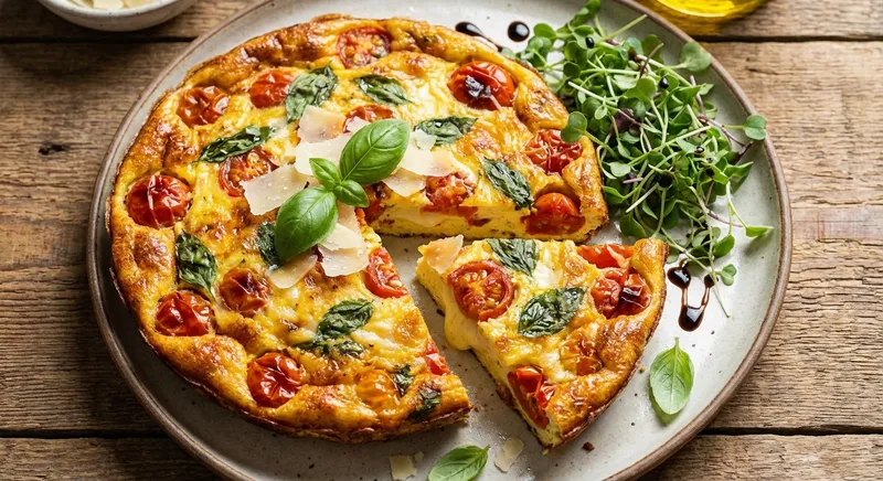 Savory Tomato & Basil Frittata