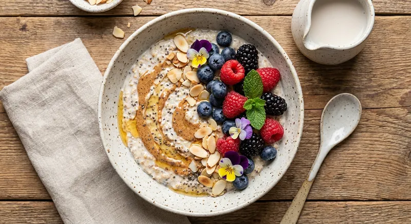 Berry Almond Overnight Oats