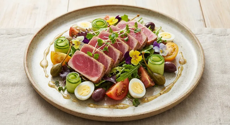 Tuna Salad Over Mixed Greens