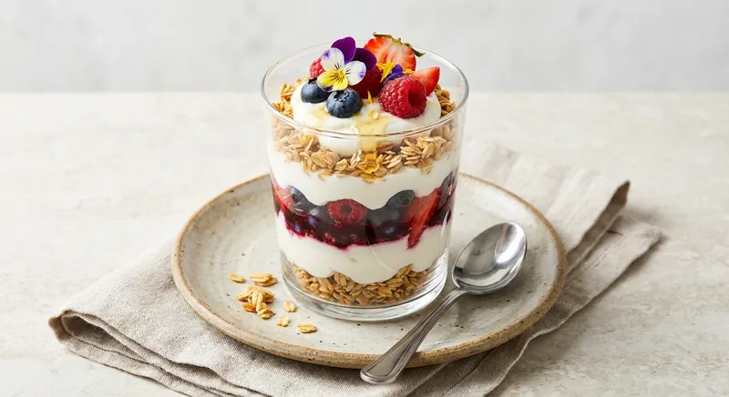 Greek Yogurt Berry Oat Parfait
