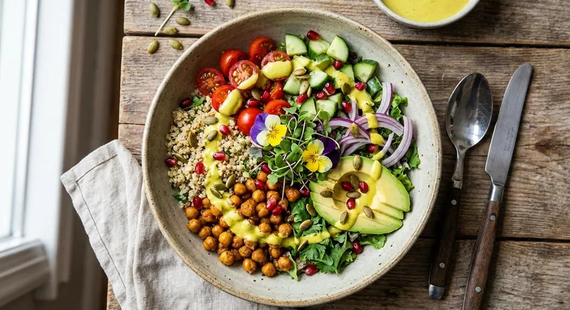 Quinoa Chickpea Salad