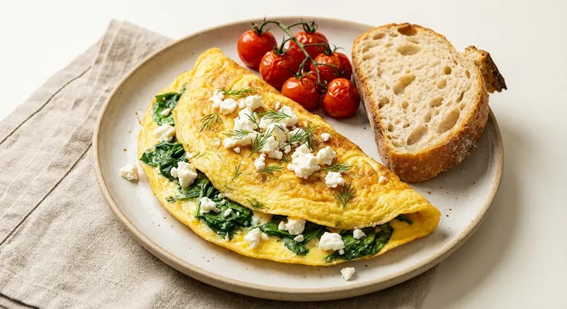 Spinach and Feta Omelette