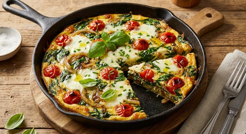Italian Spinach and Tomato Frittata