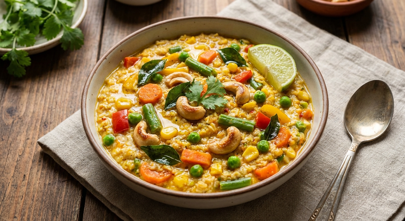 Masala Oats with Mixed Vegetables