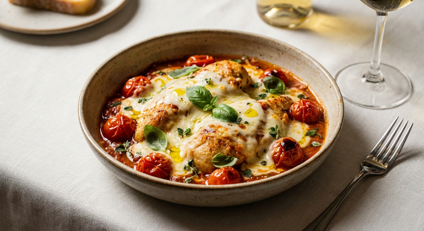 Cheesy Chicken Tomato Pasta