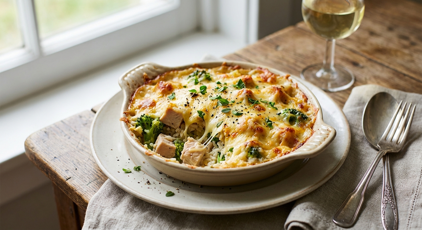 Cheesy Chicken and Rice Casserole