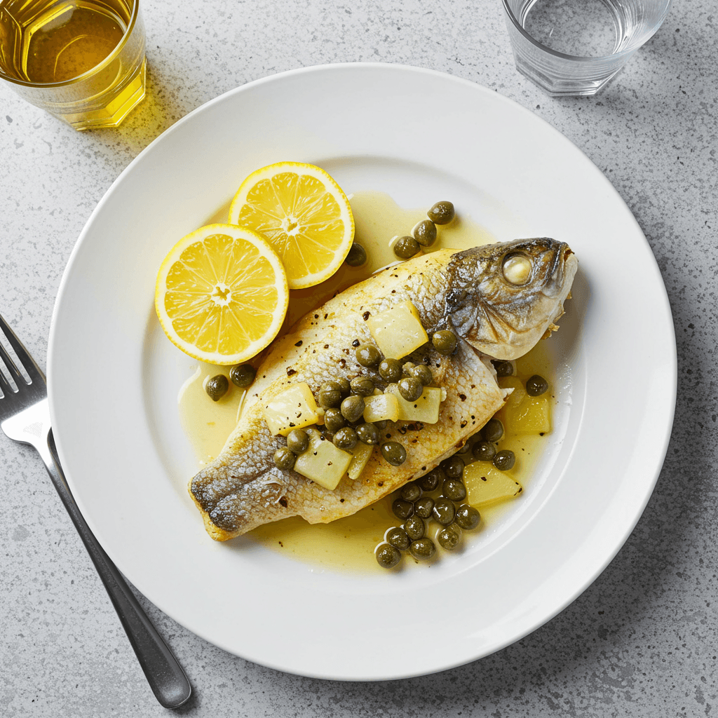 Baked Tilapia with Lemon Caper Butter - Delicious Homemade Recipe