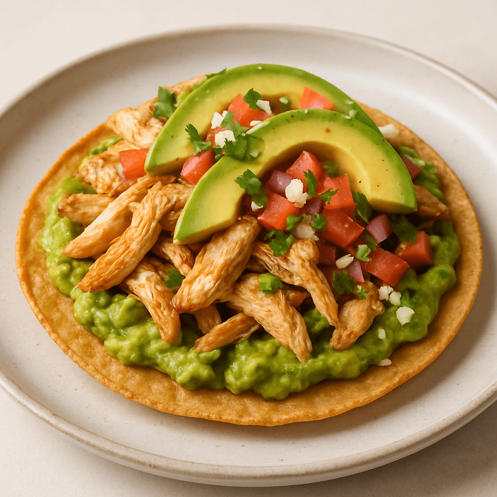 Chicken Avocado Tostada