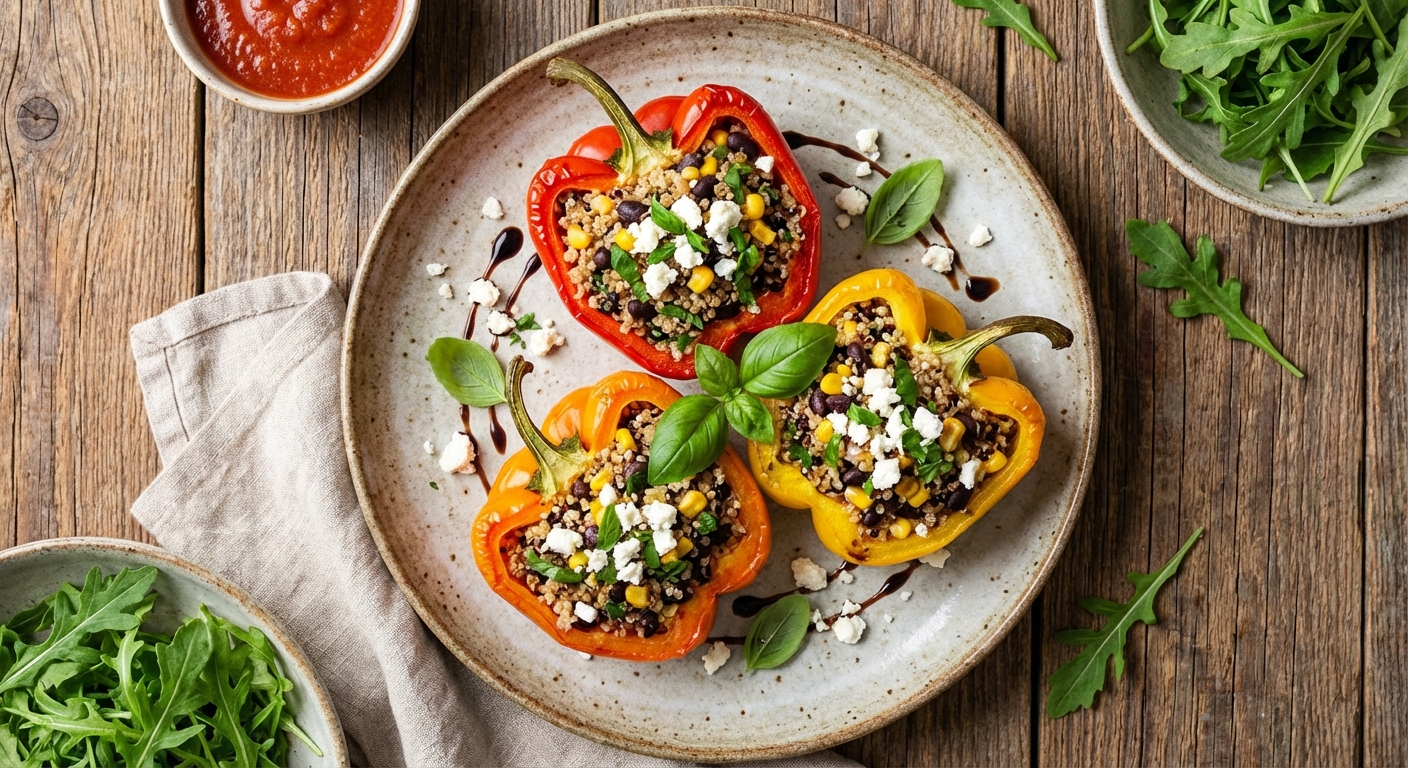 Vegetarian Stuffed Bell Peppers