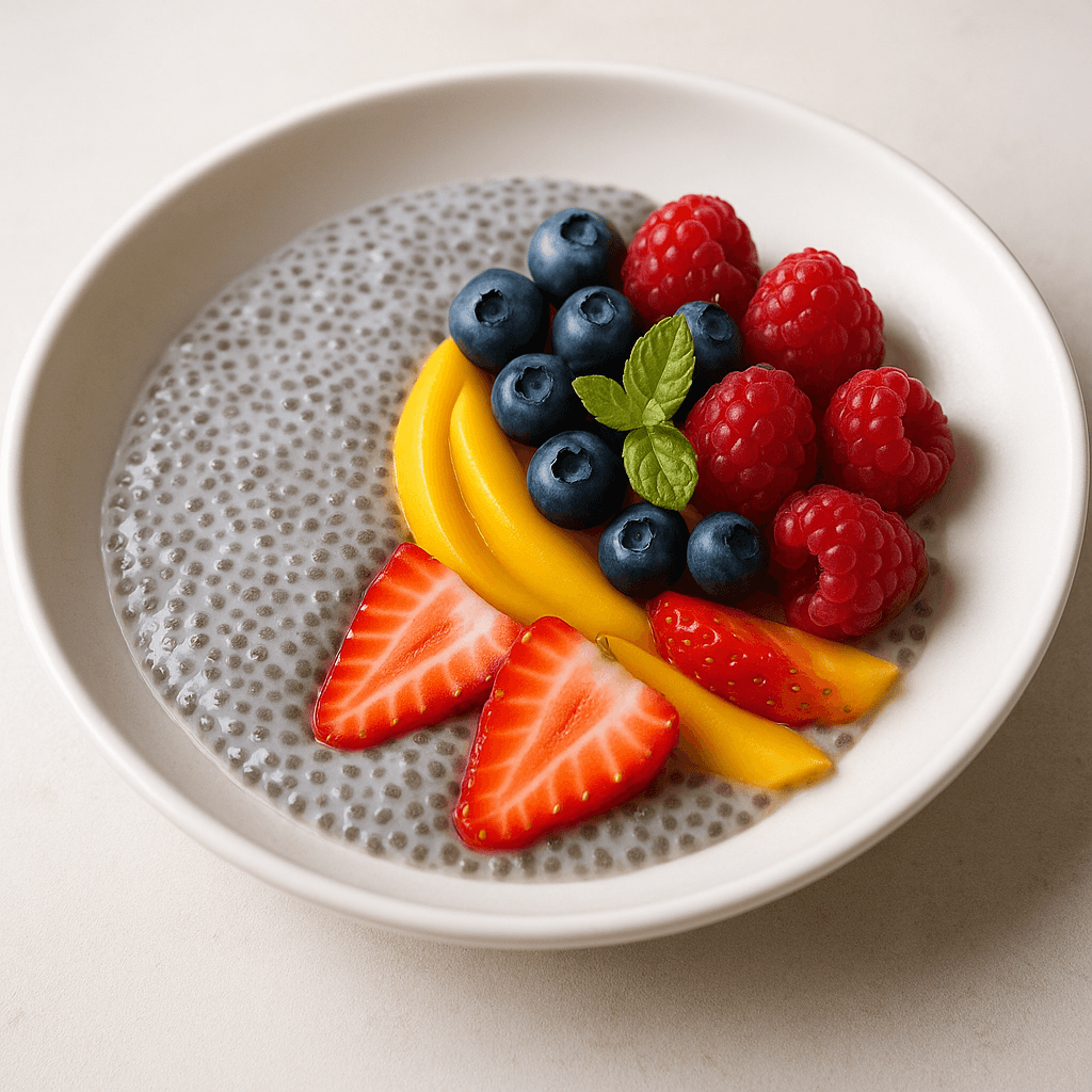 Chia Seed Pudding with Fresh Fruit