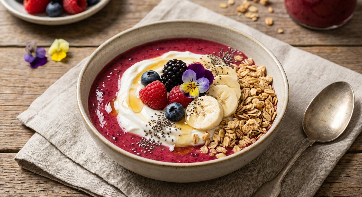 Fruit Smoothie with Oats & Yogurt