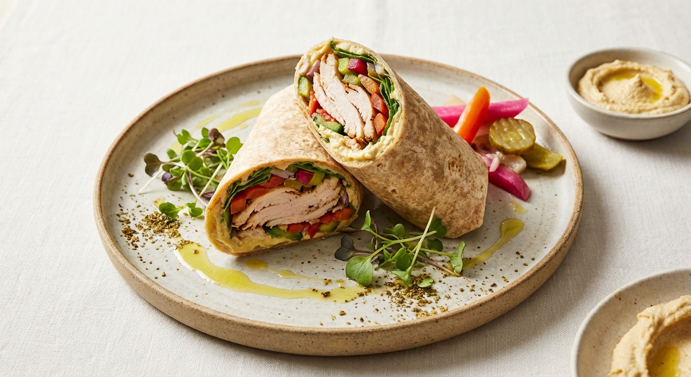 Turkey Wrap with Hummus