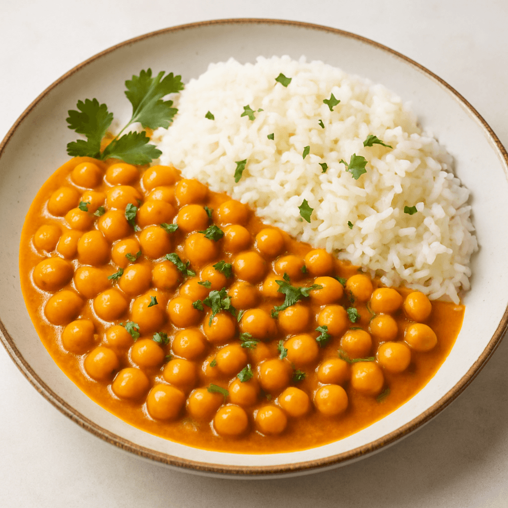 Chickpea Curry with Rice