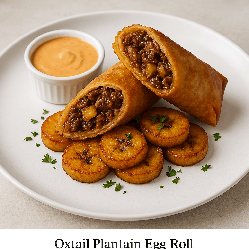 Oxtail Plantain EggRoll