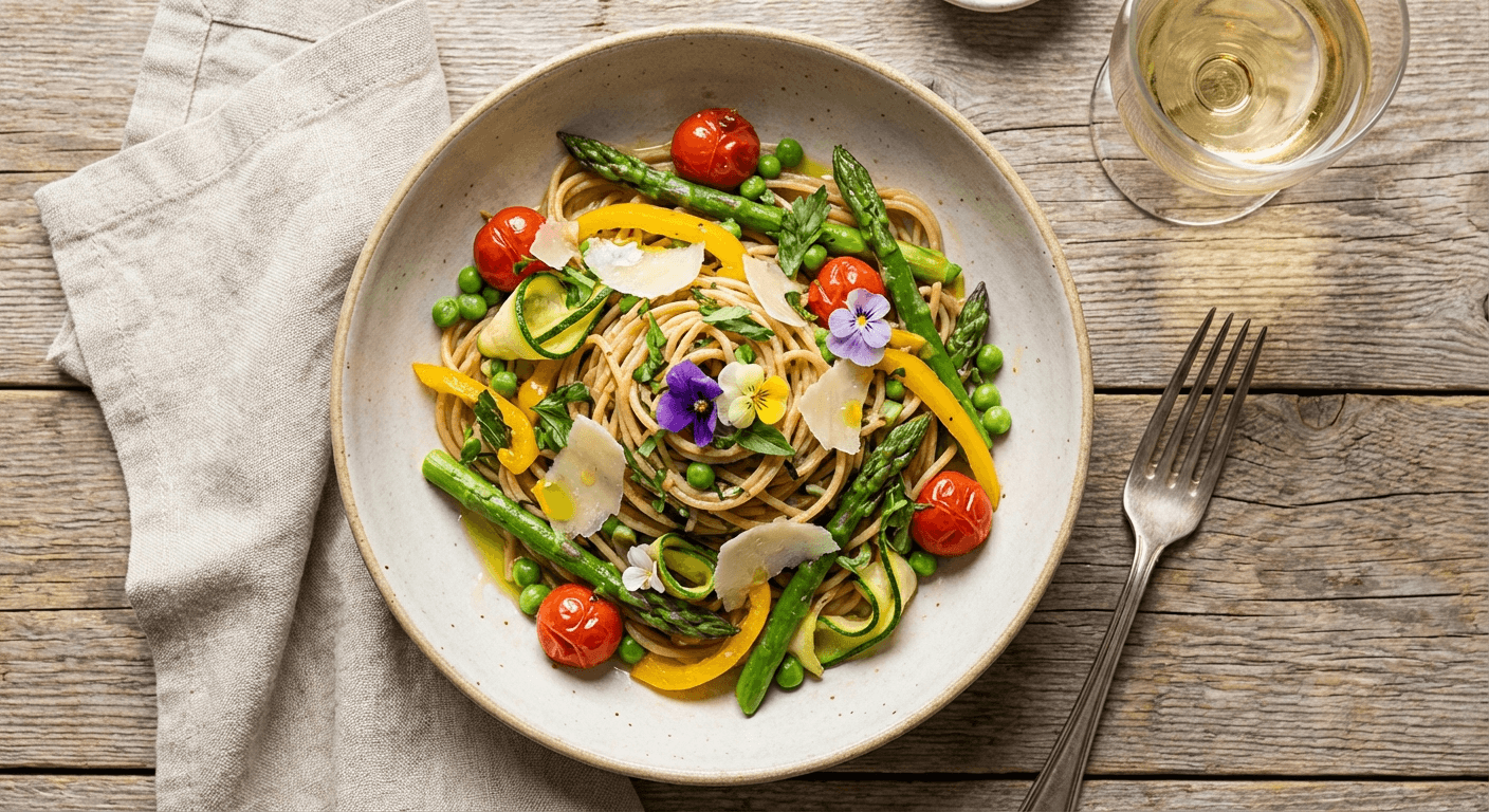 Whole Wheat Pasta Primavera