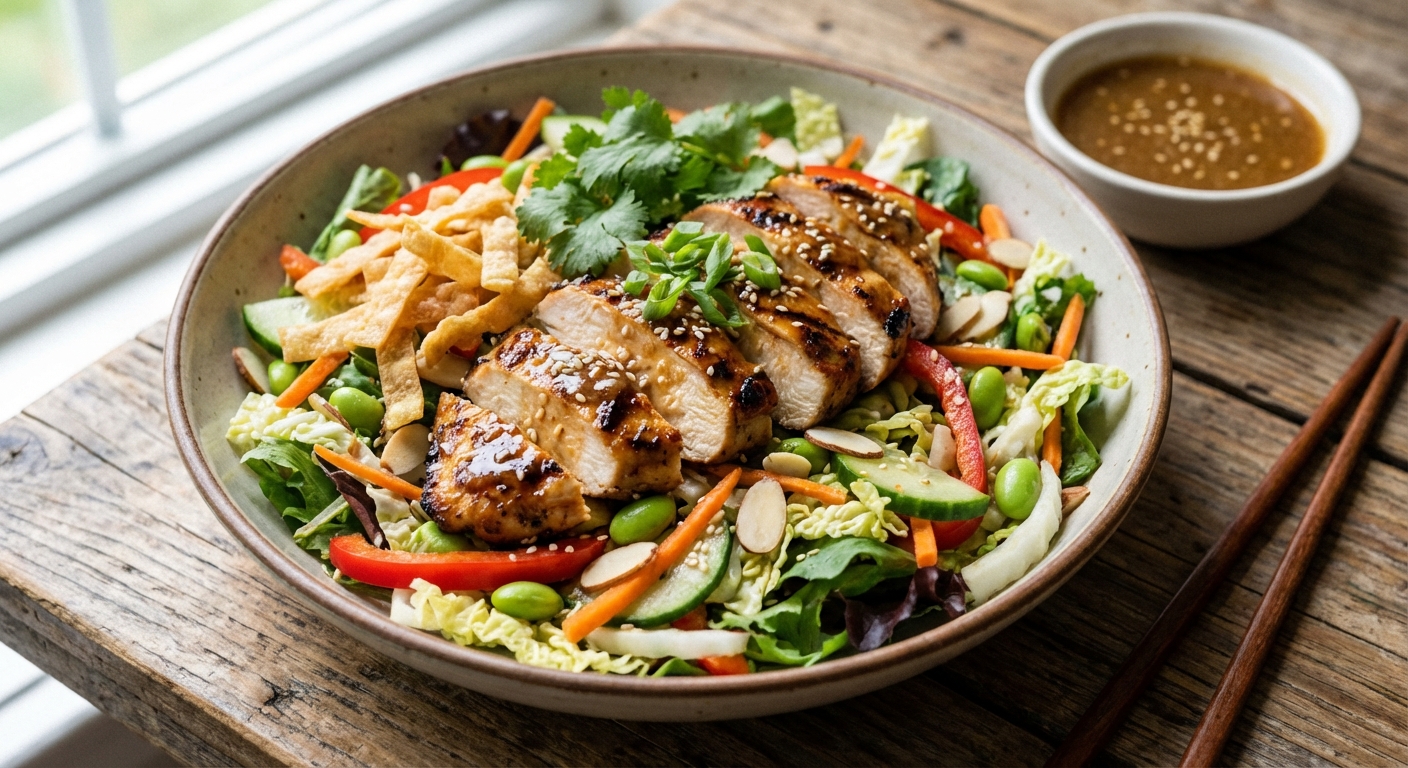 Asian Sesame Chicken Salad (with Coconut Aminos)