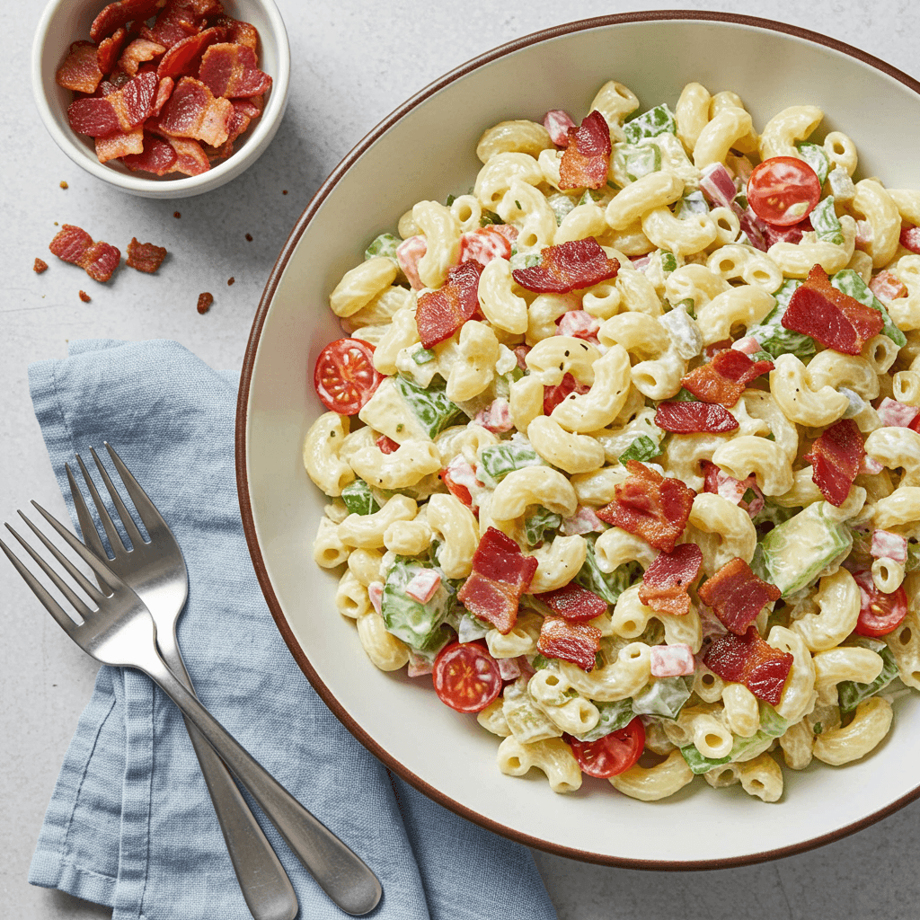 Bacon Macaroni Salad - Delicious Homemade Recipe