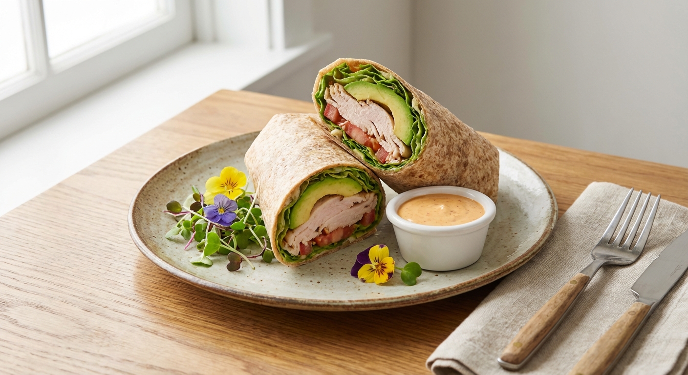 Turkey & Avocado Whole-Grain Wrap