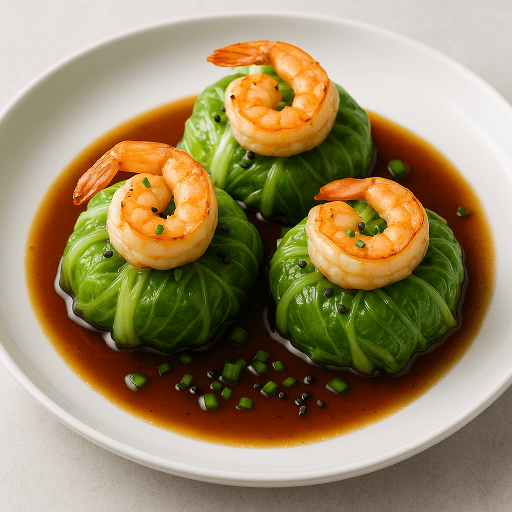 Shrimp Cabbage Dumpling Rolls