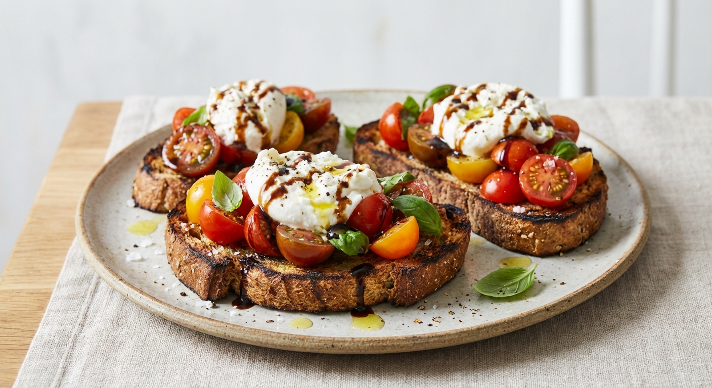 Tomato Bruschetta on Whole Grain