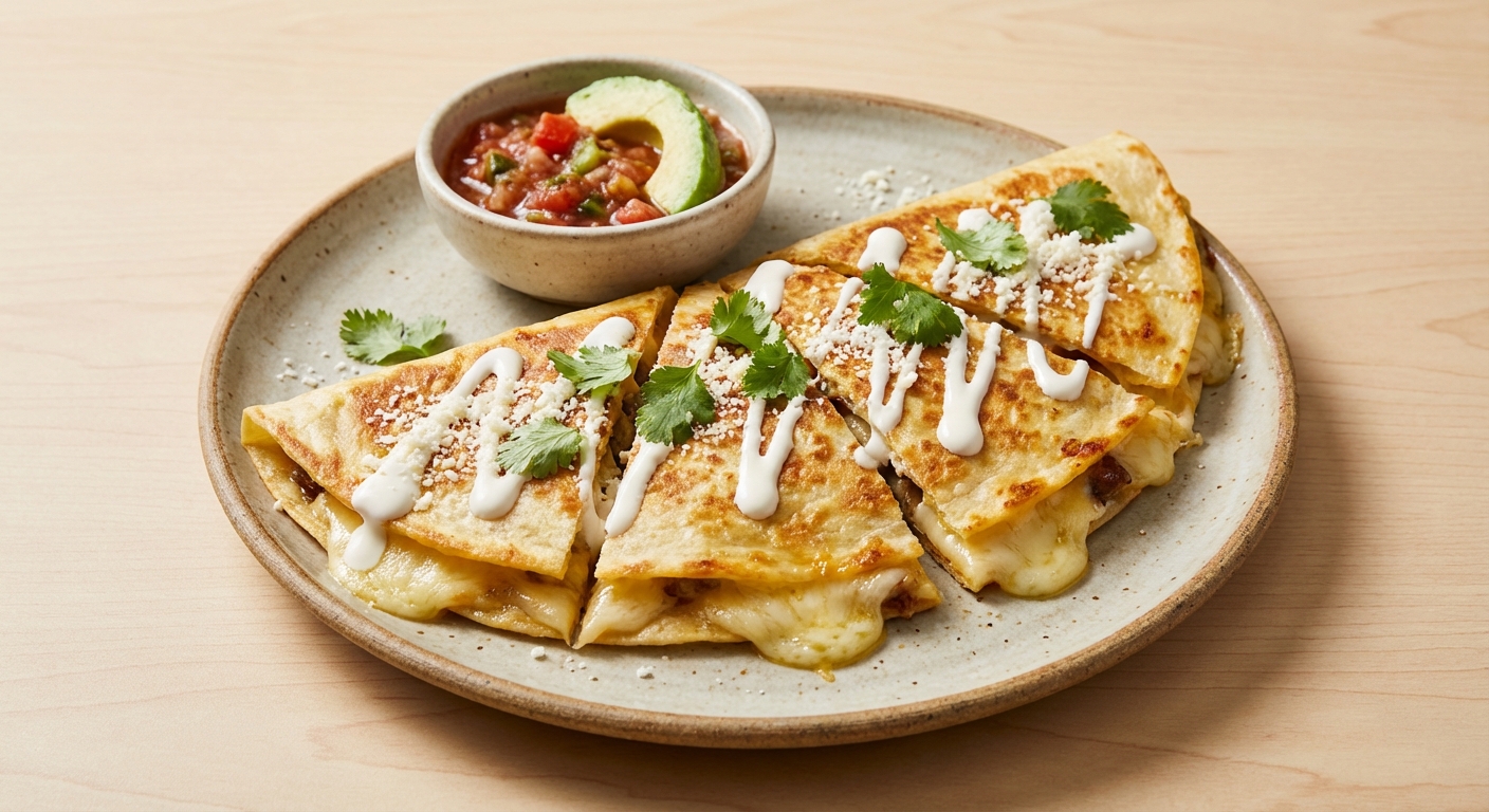 Cheesy Buttered Quesadilla