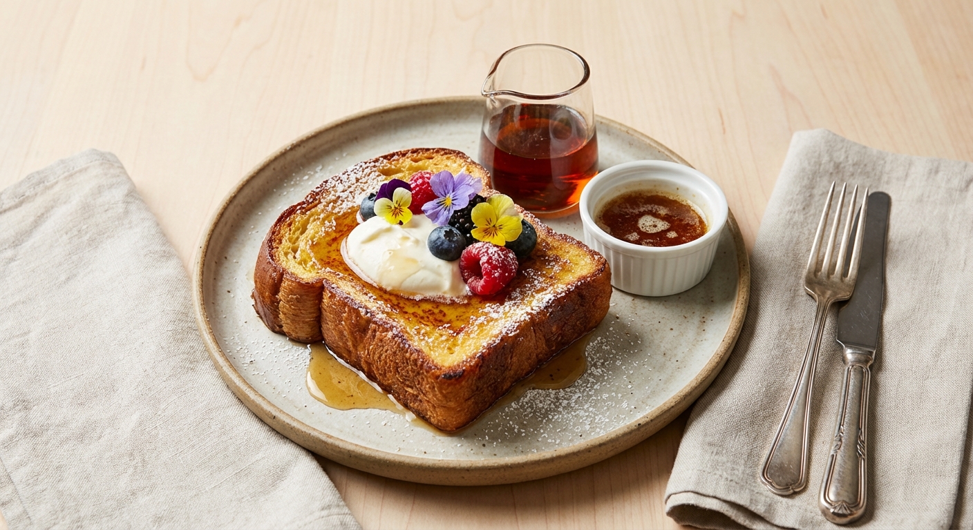 Restaurant-Style Pain Perdu (French Toast) with Browned Butter & Maple