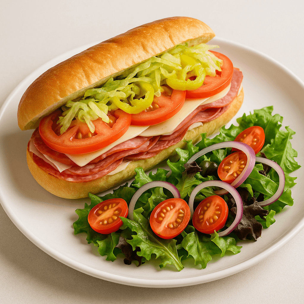 Italian Subs with Salad