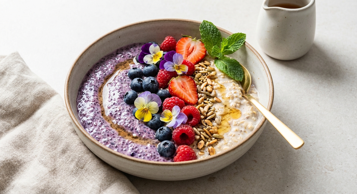 Berry‑Chia Overnight Oats