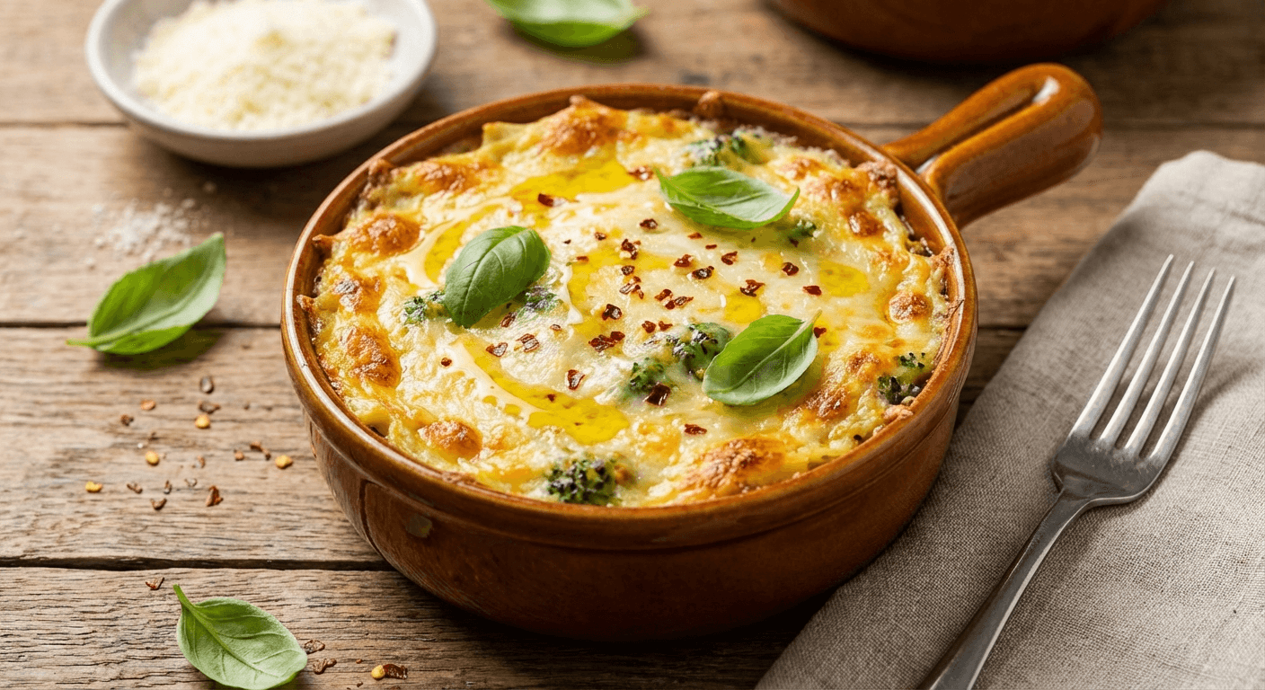 No Boil Broccoli Pasta Bake