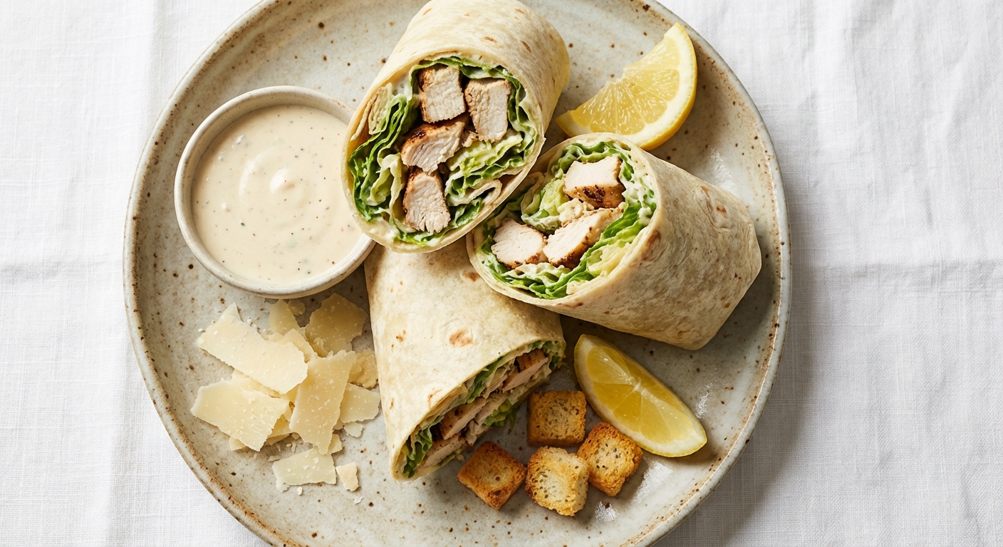 Chicken Caesar Salad Wraps