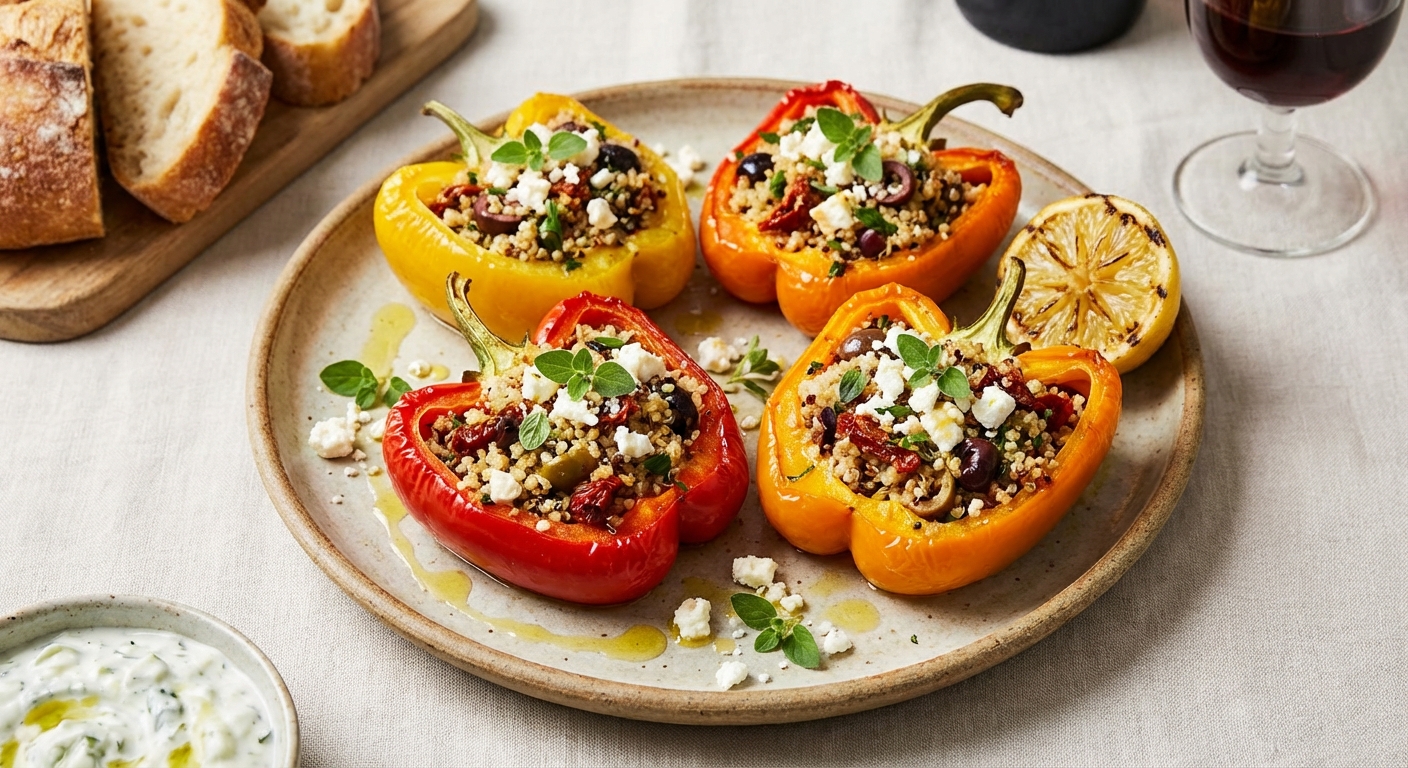Mediterranean Stuffed Bell Peppers